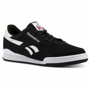 Adidasy Męskie Reebok Phase 1 Pro Czarne/Białe PL 67DXVRK